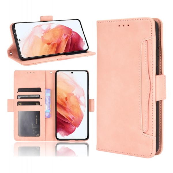 Samsung S21 Plus Plånboksfodral PU-Läder 6-FACK Winston V3 - Rosenguld Rosa guld