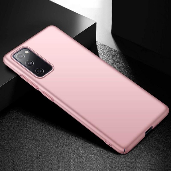 Samsung S20 FE Erittäin ohut kumipinnoitettu Cover Basic V2 Pink gold