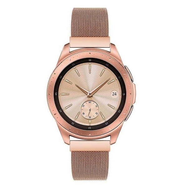 Universal Klockarmband Milanesisk Loop 22mm - Roséguld Svart