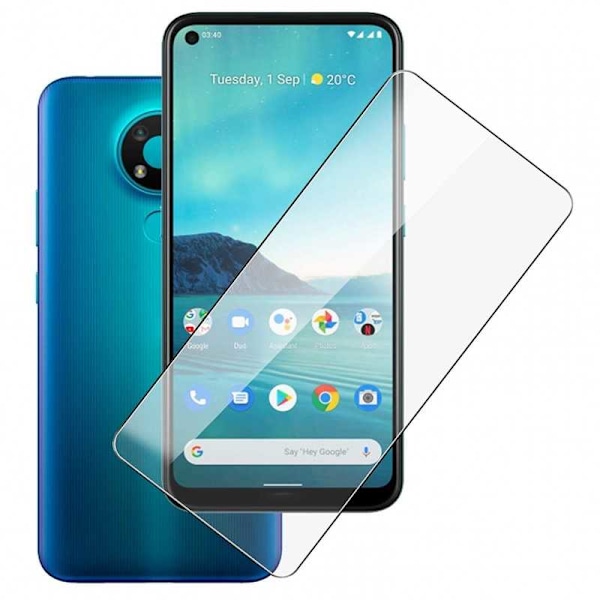 2-PACK Nokia 3.4 Hærdet glas 0,26 mm 2,5D 9H Transparent