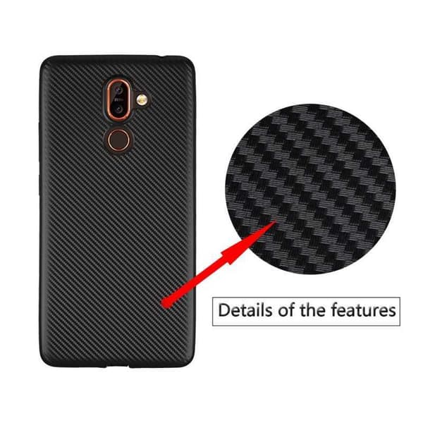 Nokia 7 Plus Iskunkestävä FullCarbon V2 Svart