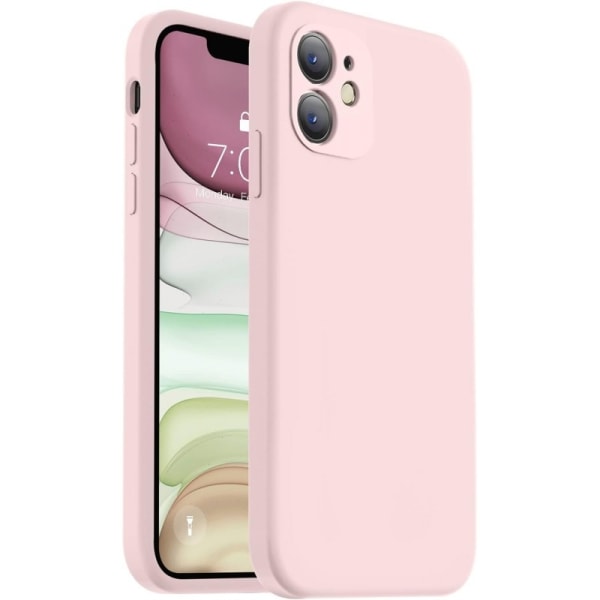 iPhone 12 Gummierte Matte Rosa Shell Liquid - Rosa