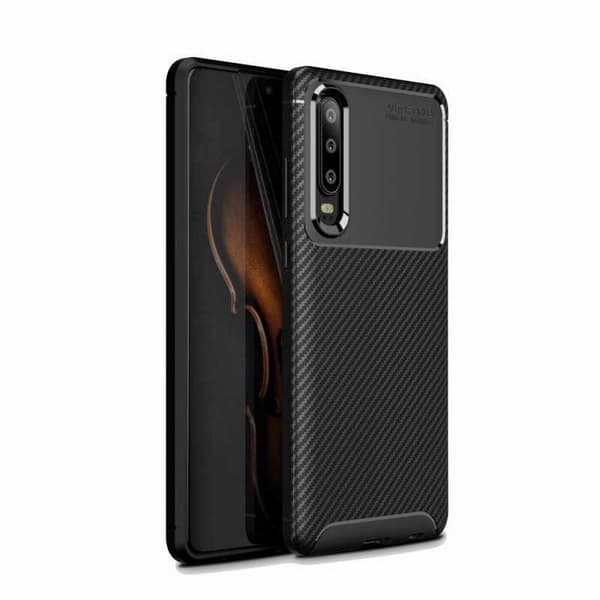 Huawei P30 Iskunkestävä FullCarbon V4 Black