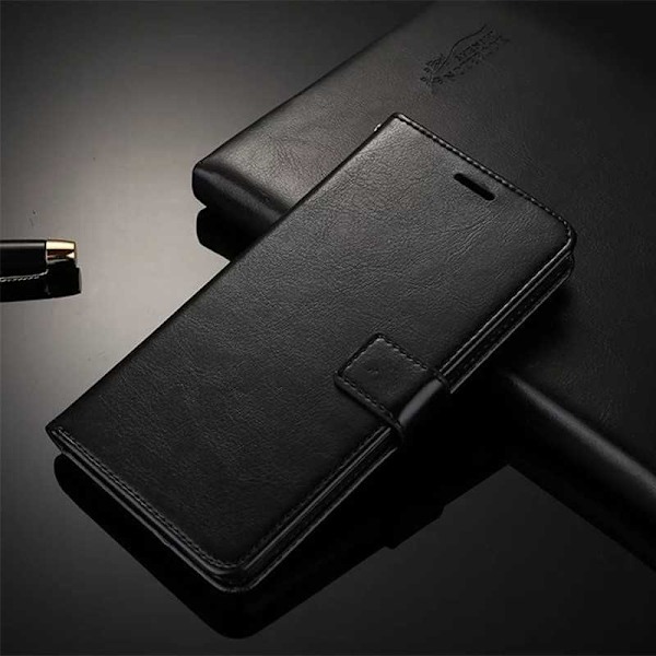 OnePlus 8 Pro Plånboksfodral PU-Läder 4-FACK Svart Svart