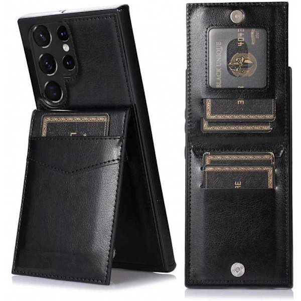 Samsung S22 Ultra Mobile -kansikorttipidike 5-FACK Retro V3 Brun