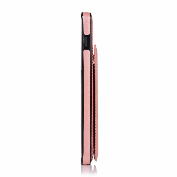 Samsung S10 Iskunkestävä kansikorttipidike 3-POCKET Flippr V2 Pink gold