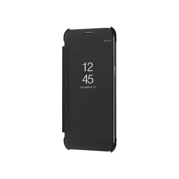 Samsung A8 2018 Flip Case Clear View Seisova Rocket Svart