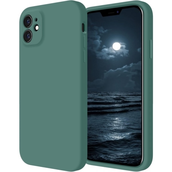 iPhone 12 Mini Gummierte Matte Green Shell Liquid - Grønn