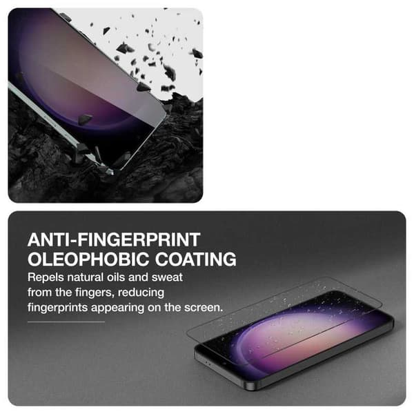 2-PACK Samsung S23 Härdat Glas 0.26mm 9H Fullframe Transparent