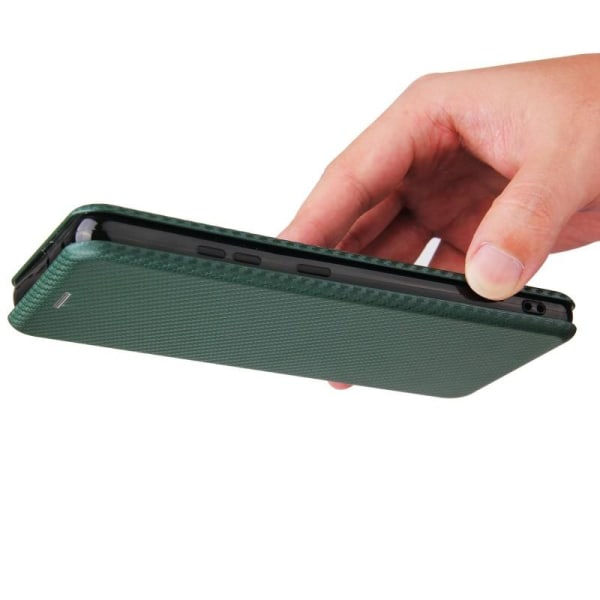 Samsung S21 Ultra Flip Case Kortrum CarbonDreams Grøn Green