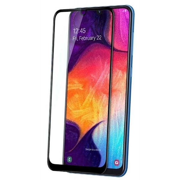 Samsung A50 Härdat Glas 0.26mm 2.5D 9H Fullframe Transparent