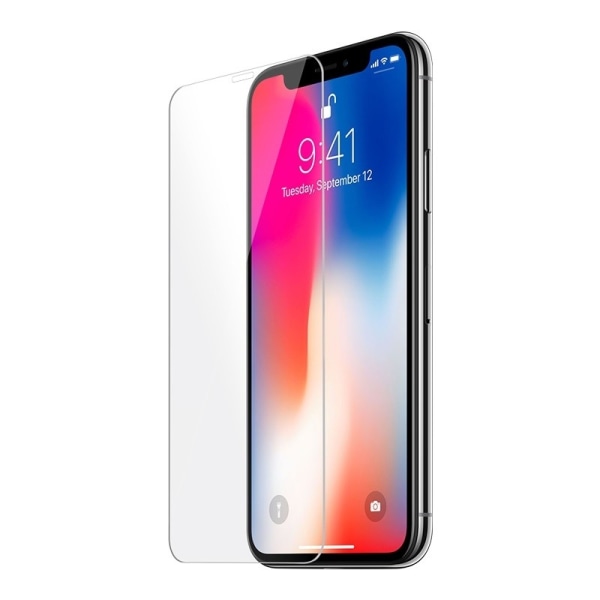 Gummibelagt stilfuldt cover 3in1 iPhone X / XS - Rød