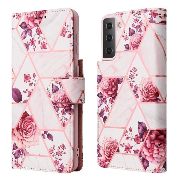 Samsung S21 Plus Trendy Pung-etui Sparkle 4-RUMMET Pink