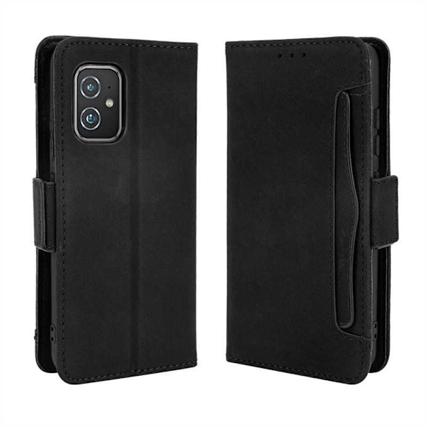 Zenfone 8 Wallet Case PU Læder 6-SLOT Winston V3 Black