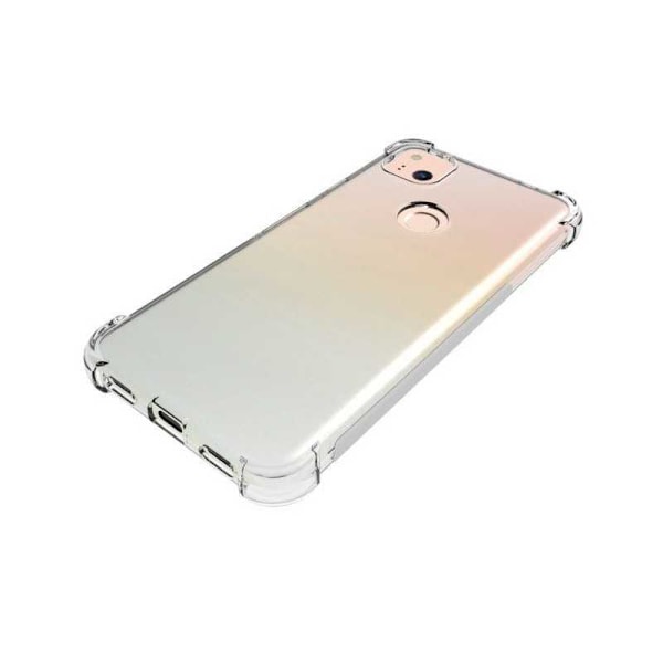 Google Pixel 4a 4G / LTE Iskunvaimennin Silicone Case Shockr Transparent