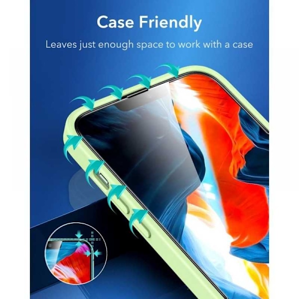 2-pakke iPhone 13/13 Pro ESR 9H buet glas Transparent