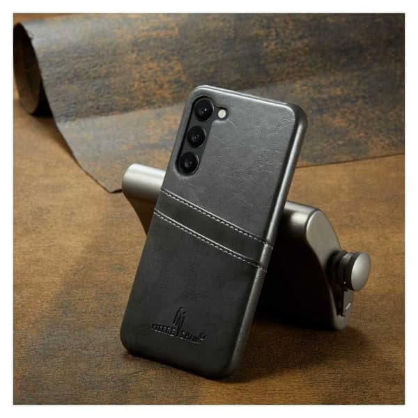 Samsung S23 Plus iskuja vaimentava korttipidike Retro Black