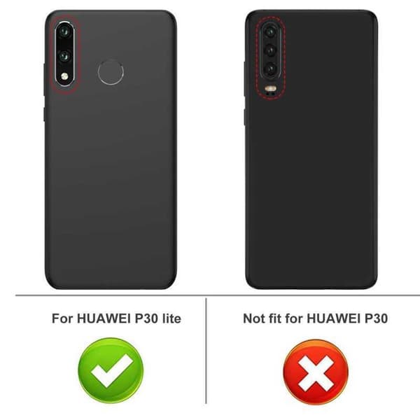 Huawei P30 Lite Iskunvaimennus Silikoni Shell Iskunvaimennin Transparent