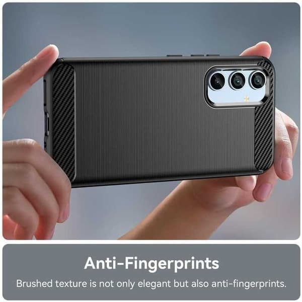 Samsung A34 5G iskunkestävä SlimCarbon kotelo Black