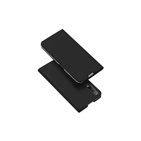 Huawei P Smart Pro Exclusive Flip Case Smooth-kortspor Black