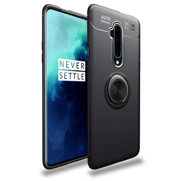 OnePlus 8 Praktisk Stöttåligt Skal med Ringhållare V3 Svart
