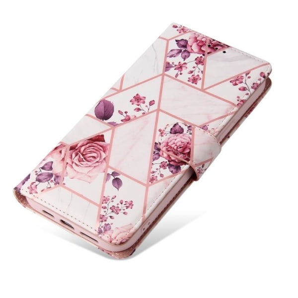 iPhone 14 Pro Trendikäs lompakkokotelo Sparkle 4-FACK Pink