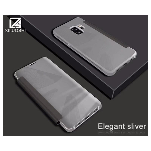 Samsung S9 Flipfodral Clear View Standing Rocket Silver