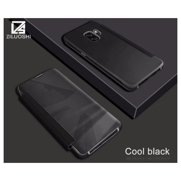 Samsung S9 Plus Flip Case Clear View Standing Rocket Silver