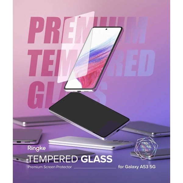 2-PACK Samsung A54 5G Härdat glas 0.26mm 2.5D 9H Transparent
