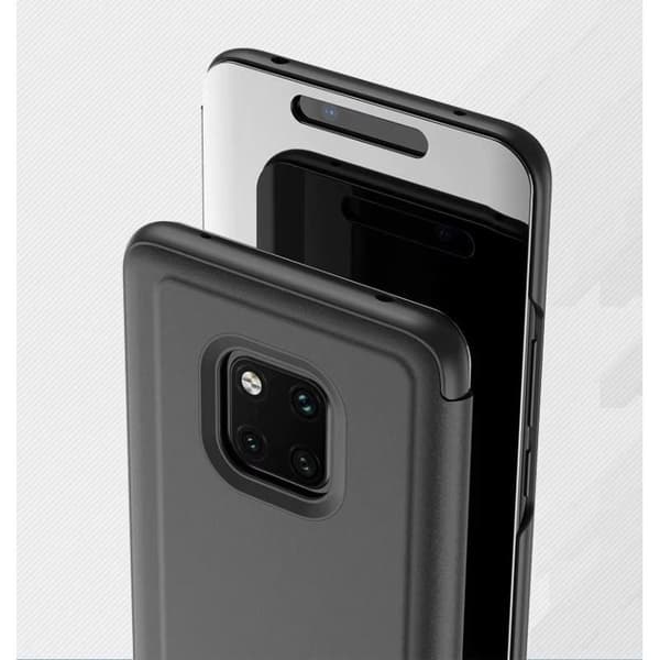 Mate 20 Pro Smart Flipfodral Clear View Standing V2 Rocket Vit