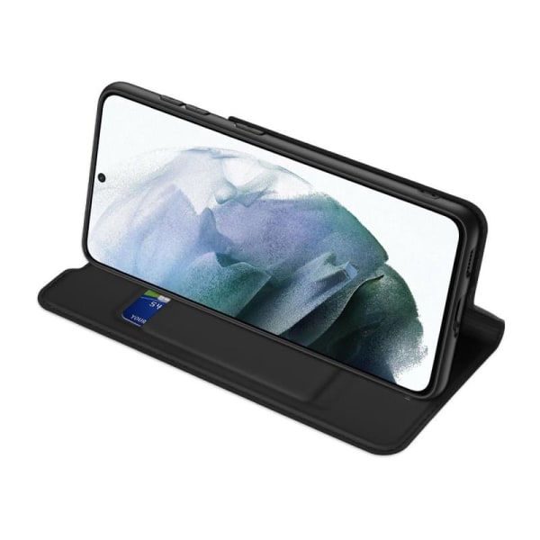 Samsung S22 Exclusive Flip Case Smooth-kortspor Black