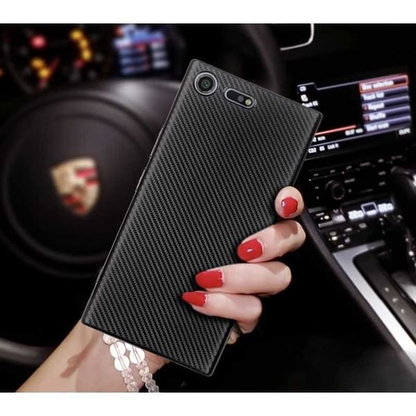 Xperia XZ1 Compact Iskunkestävä FullCarbon V2 Svart