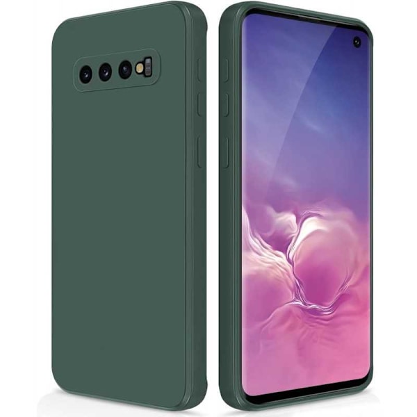 Samsung S10e Gummierte Matte Green Shell Liquid - Grønn