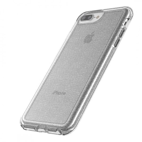 iPhone 7 Plus / 8 Plus iskuja vaimentava matkapuhelinkotelo, kimalteleva hopea Silver