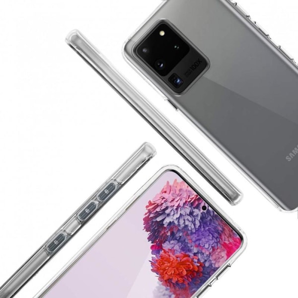 360 ° Silikonetui med full omslag Samsung S20 Ultra Transparent