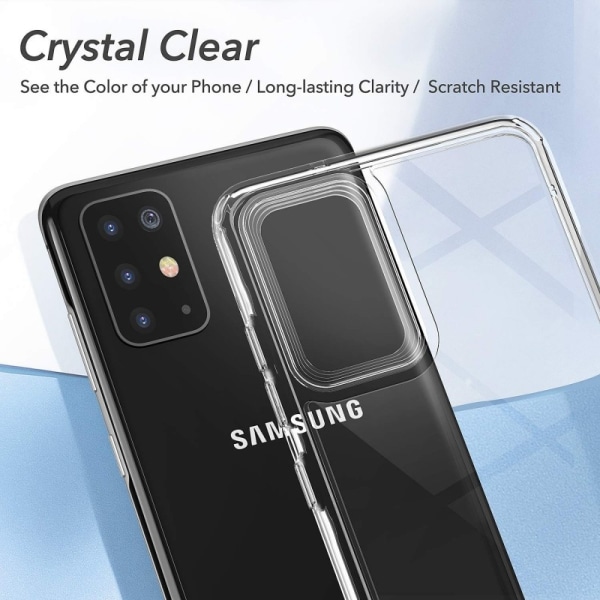 Samsung S20 Plus Stöttåligt Genomskinligt Skal Simple Transparent