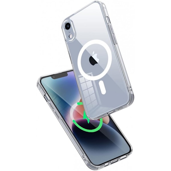 iPhone XR Transparent Stötdämpande Skal MagSafe-Kompatibelt Transparent