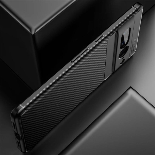 Pixel 7 Pro Iskunkestävä ohut kansi FullCarbon V4 Black