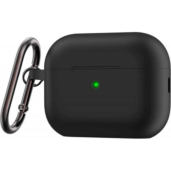 Airpods Pro 2 Skyddsfodral i Silikon med Karbinhake Vit