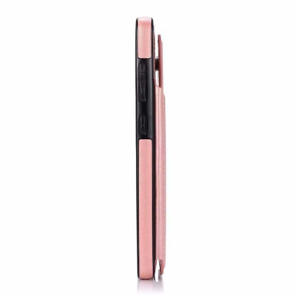 Samsung A71 iskunkestävä kotelo, 3-taskuinen Flippr V2 Pink gold