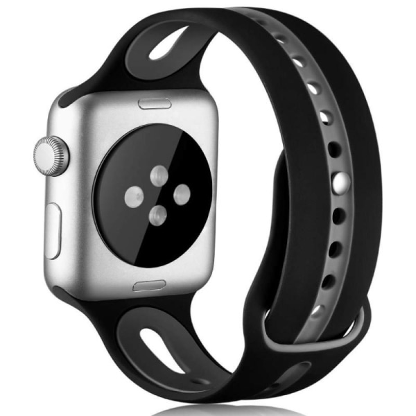 Apple Watch SE 44 mm tyylikäs urheiluranneke Runnr V2 Black