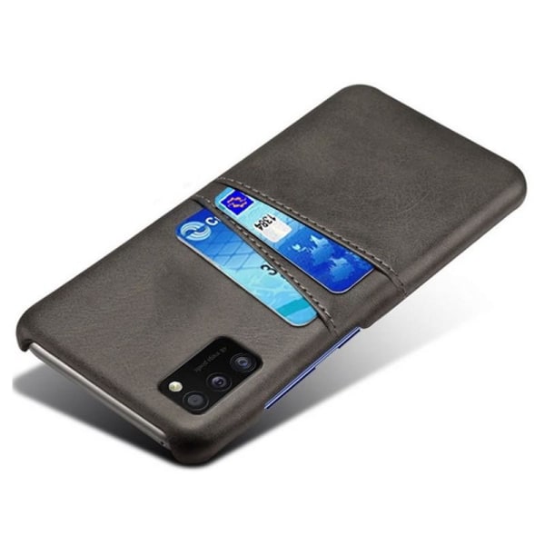 Samsung A41 stødabsorberende kortholder Retro V2 Black