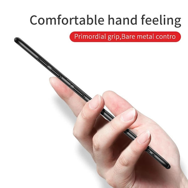 Samsung A13 4G Ultra-ohut kumipinnoitettu mattamusta Cover Basic V2 Black
