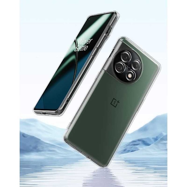 OnePlus 11 stødabsorberende blødt etui Enkelt Transparent