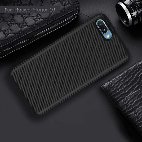 Huawei Honor 10 iskunkestävä suojus FullCarbon V2 Svart