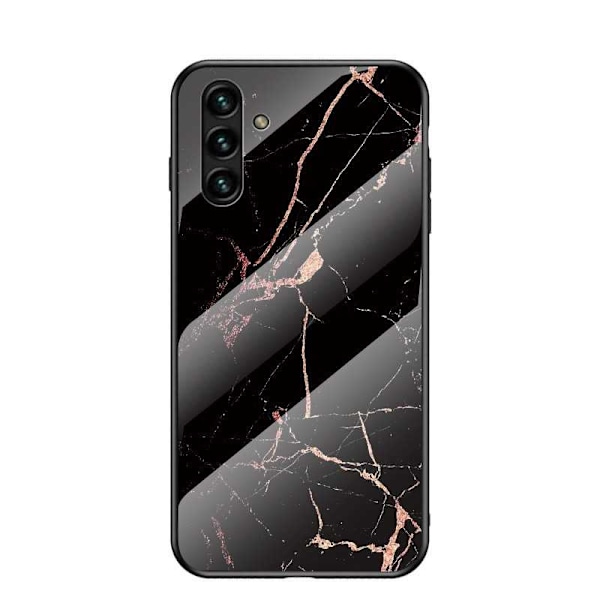 Samsung A13 5G / A04s Marble Shell 9H Karkaistu lasi Takaosa Lasi Takaosa V2 MultiColor Svart/Guld