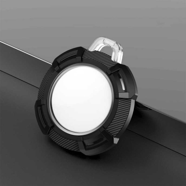 Robust og slagfast Airtag Shell med Carbon Design Black