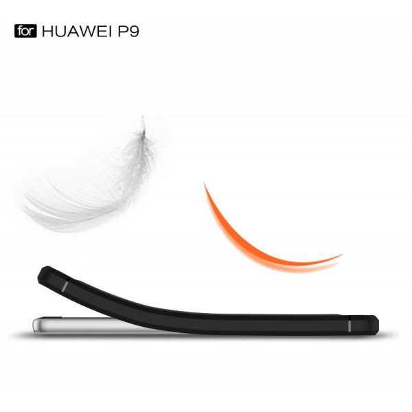 Huawei P9 Lite stødsikker stødabsorberende skal SlimCarbon Black