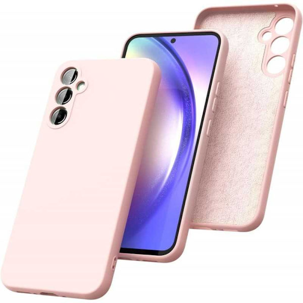 Samsung A54 5G kumitettu mattapinkki kuoren neste - vaaleanpunainen