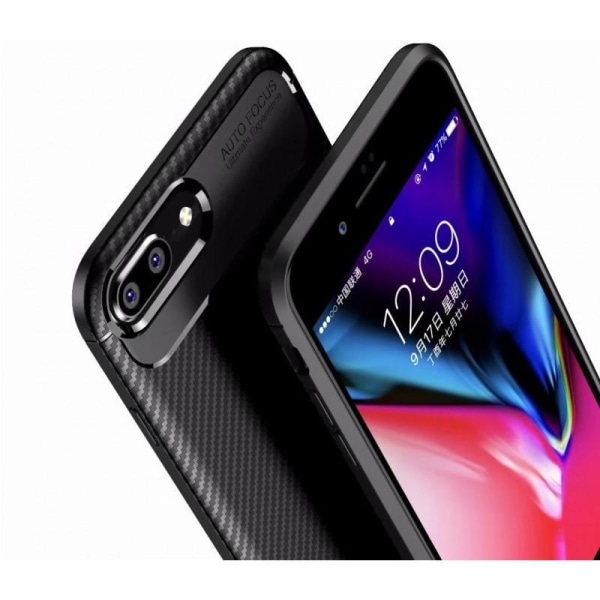 Huawei Y6 2018 Stöttåligt Skal FullCarbon V4 Svart